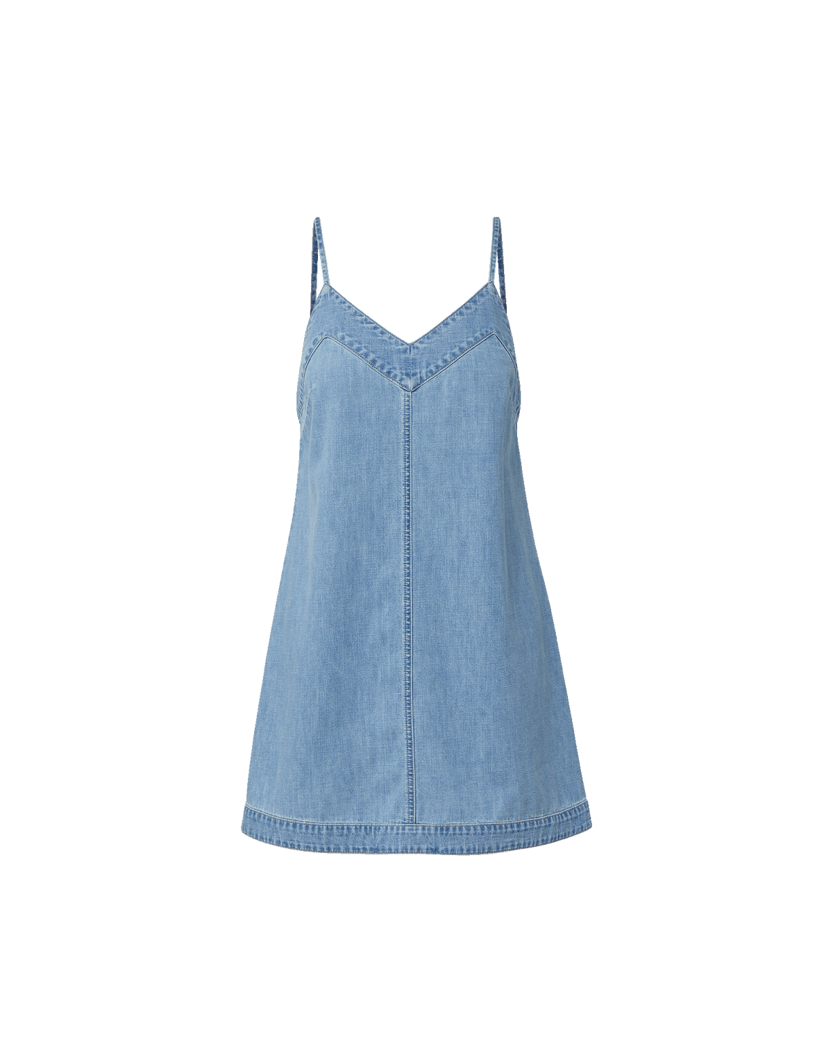 Veronica Beard | Chapmond Mini Dress in Blue Chambray Big Splash Big Splash