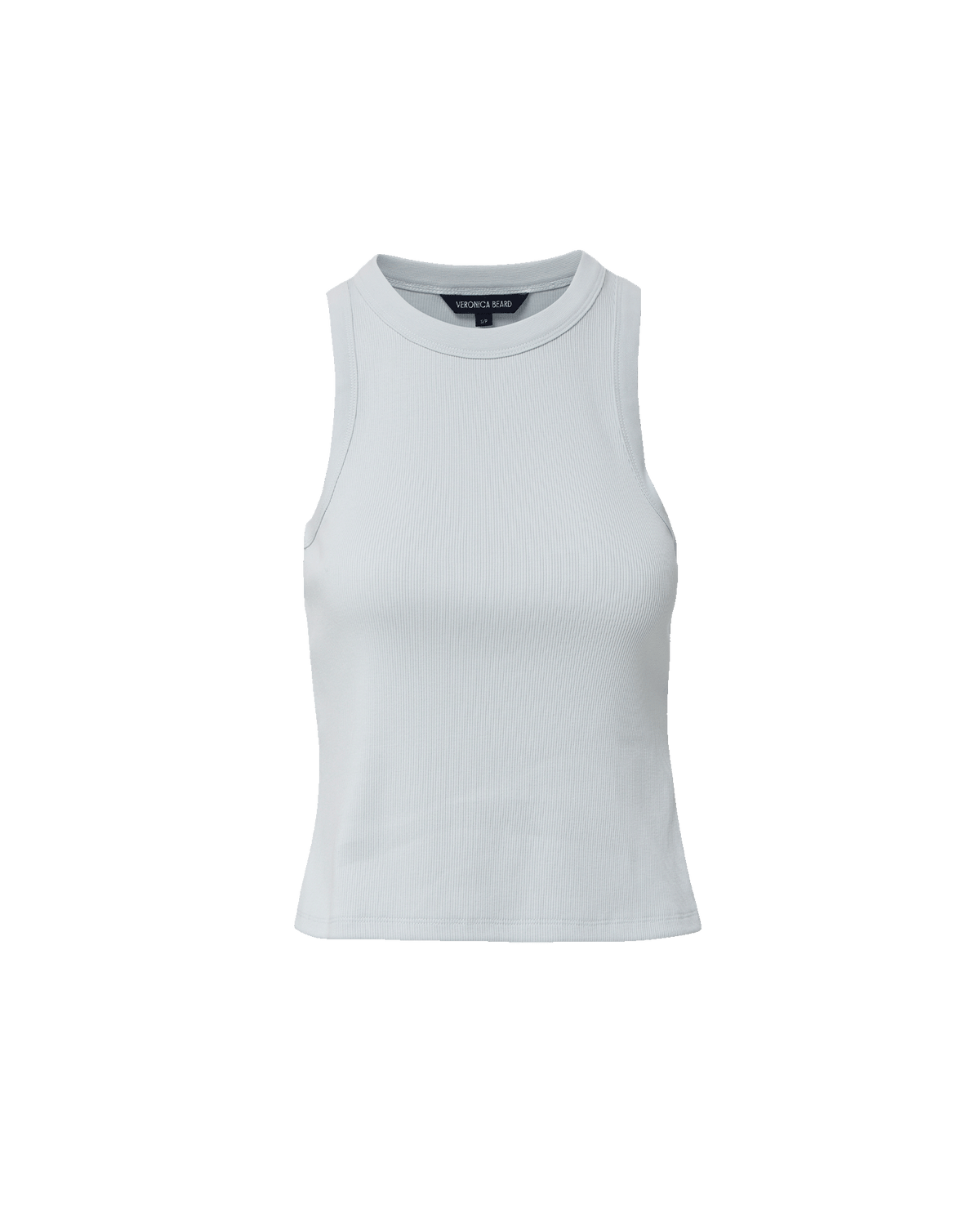Veronica Beard | Jordyn Cropped Tank Top in Light Blue River Mist