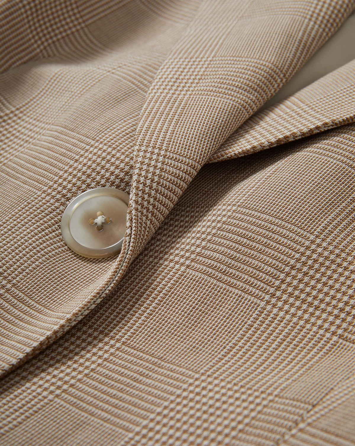 Veronica Beard | Sorenne Plaid Vest in Beige Dark Acorn/Dove White