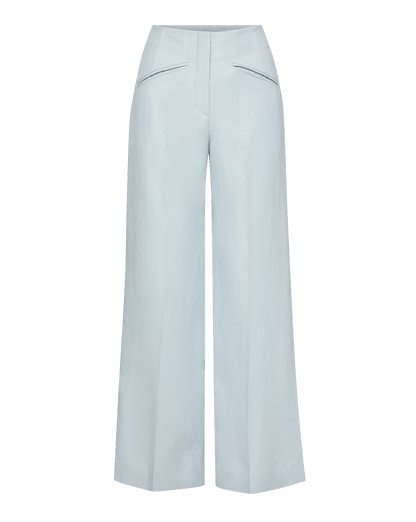 Veronica Beard | Cassidee Wide-Leg Pant in Light Blue River Mist River Mist