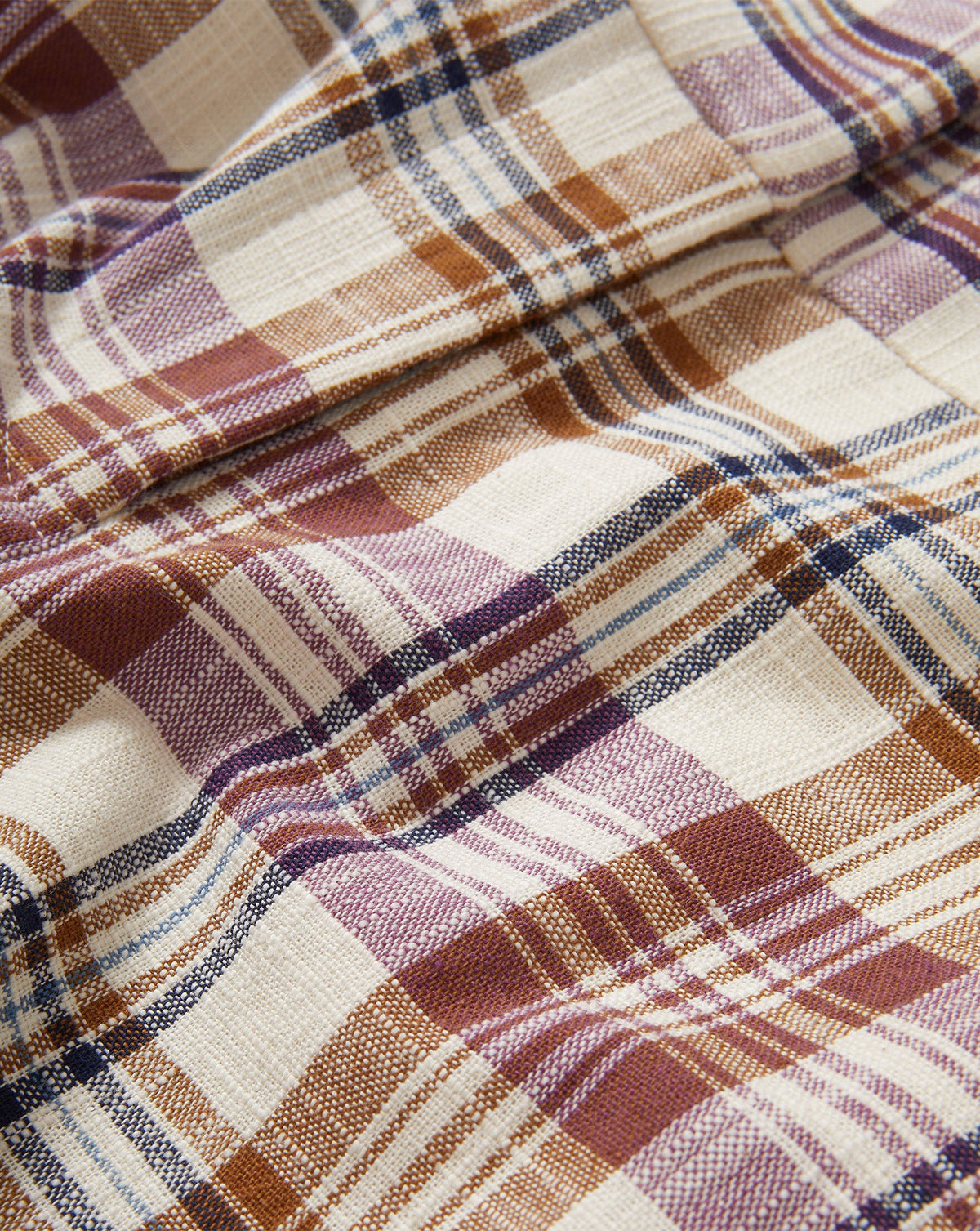 Veronica Beard | Allen Plaid Short in Ivory & Purple Orchid Haze Multi Orchid Haze Multi