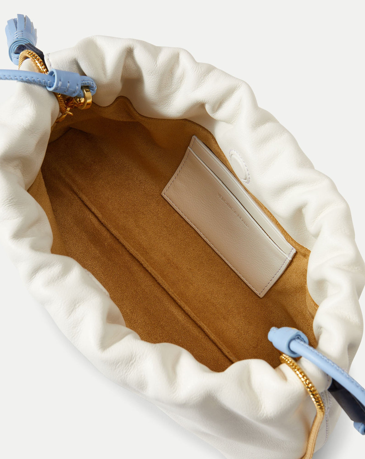 Veronica Beard | Small Veronica Beard Stash Bag in Off White & Blue Off-White Multi