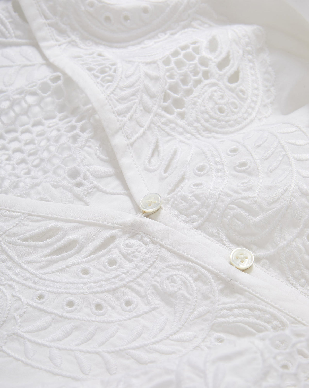Veronica Beard | Suniva Embroidered Shirt in White White