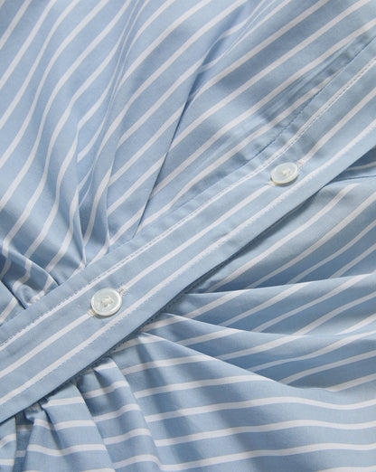 Veronica Beard | Devra Button-Down Shirt in Pale Blue River/White Pale Blue River/White