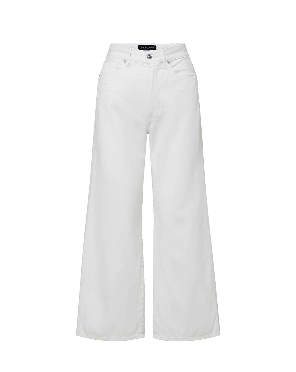 Veronica Beard | Taylor Cropped Wide-Leg Jean in White White