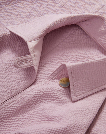 Veronica Beard | Mackey Seersucker Halter Midi Dress in Light Purple Pale Orchid Haze