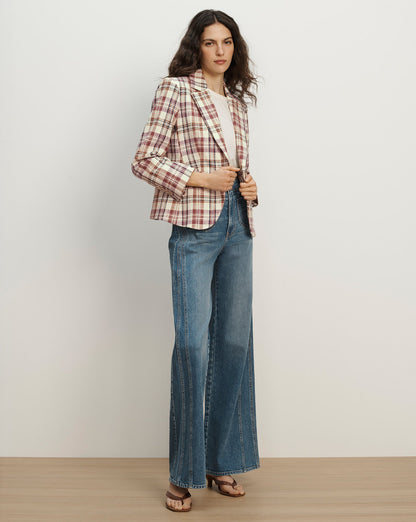 Veronica Beard | Tyra Plaid Dickey Jacket in Orchid Haze Multi Orchid Haze Multi