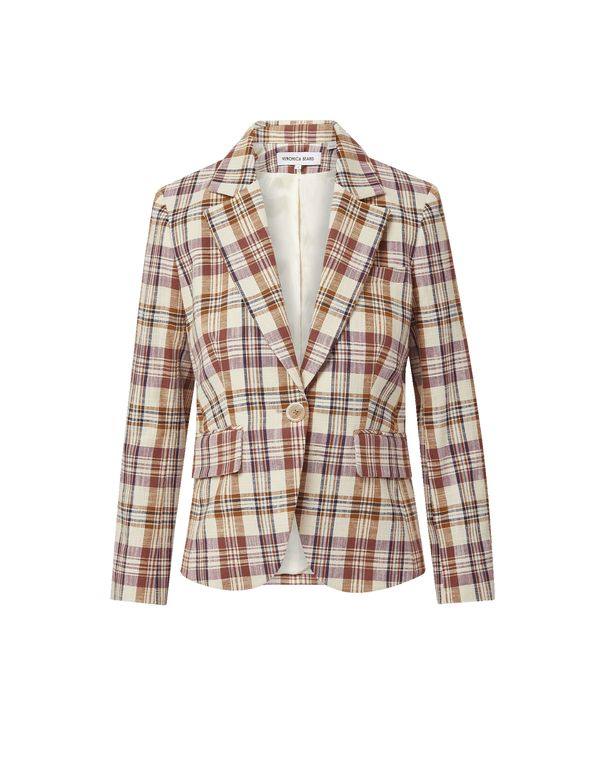 Veronica Beard | Tyra Plaid Dickey Jacket in Orchid Haze Multi Orchid Haze Multi