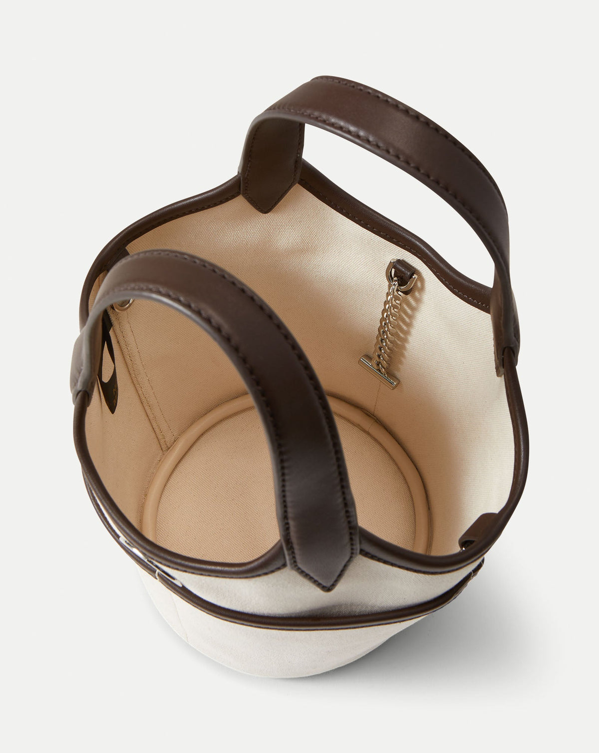 Veronica Beard | Canvas Anchor Top-Handle Bag in Espresso & Ecru Espresso/Ecru