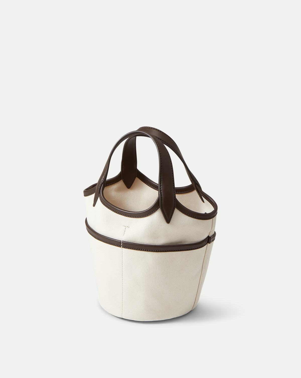 Veronica Beard | Canvas Anchor Top-Handle Bag in Espresso & Ecru Espresso/Ecru