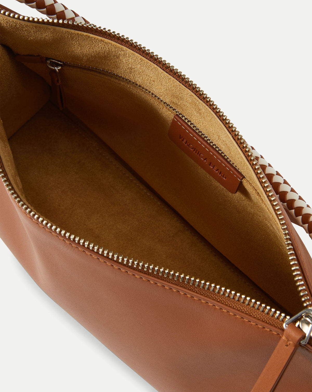 Veronica Beard | Small Vida Shoulder Bag in Tan Hazelwood Hazelwood