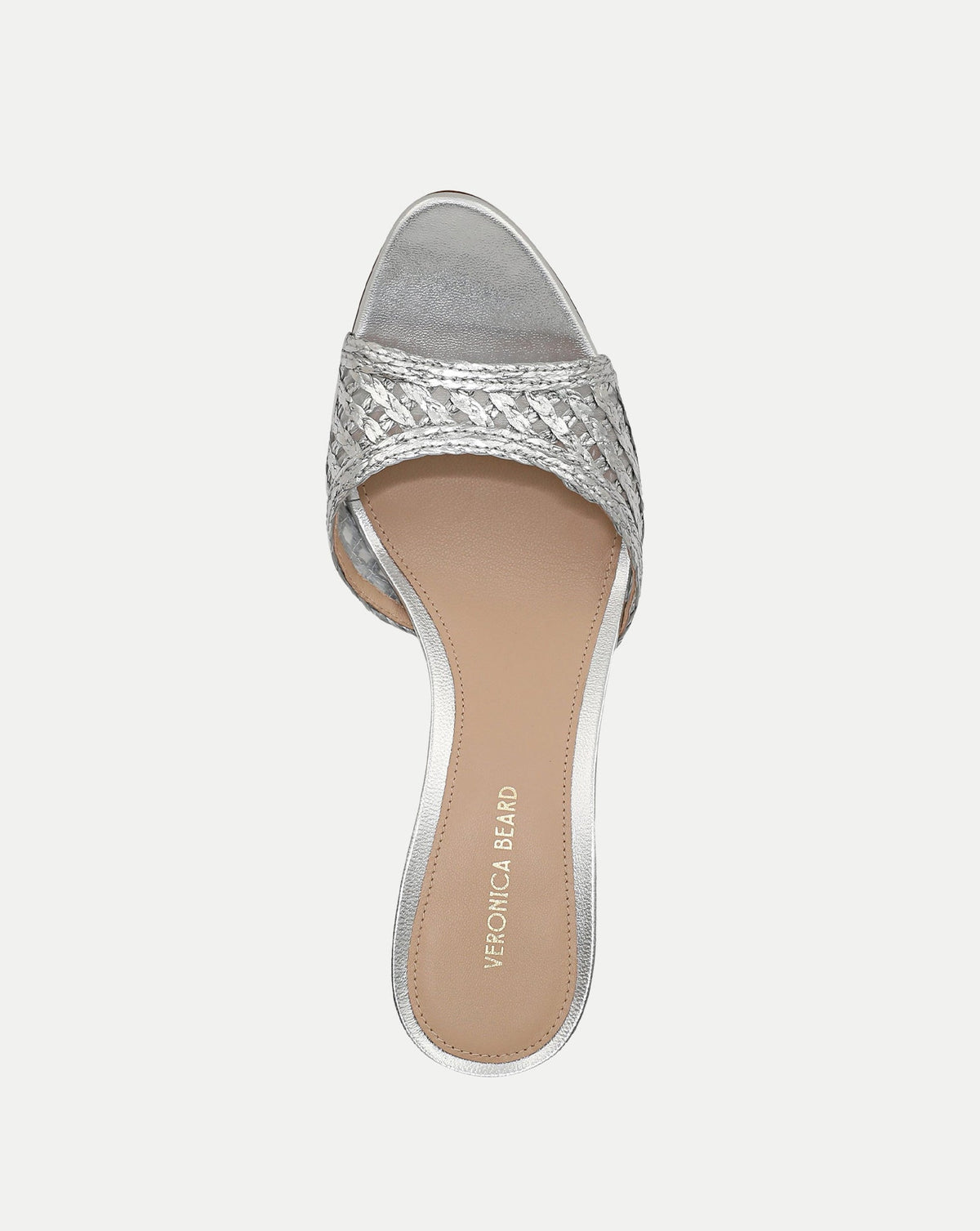 Veronica Beard | Tia Raffia Sandal in Silver Silver