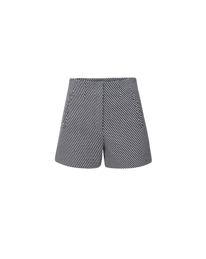 Veronica Beard | Jazmin Tweed Short in Navy/Dove White Navy/Dove White