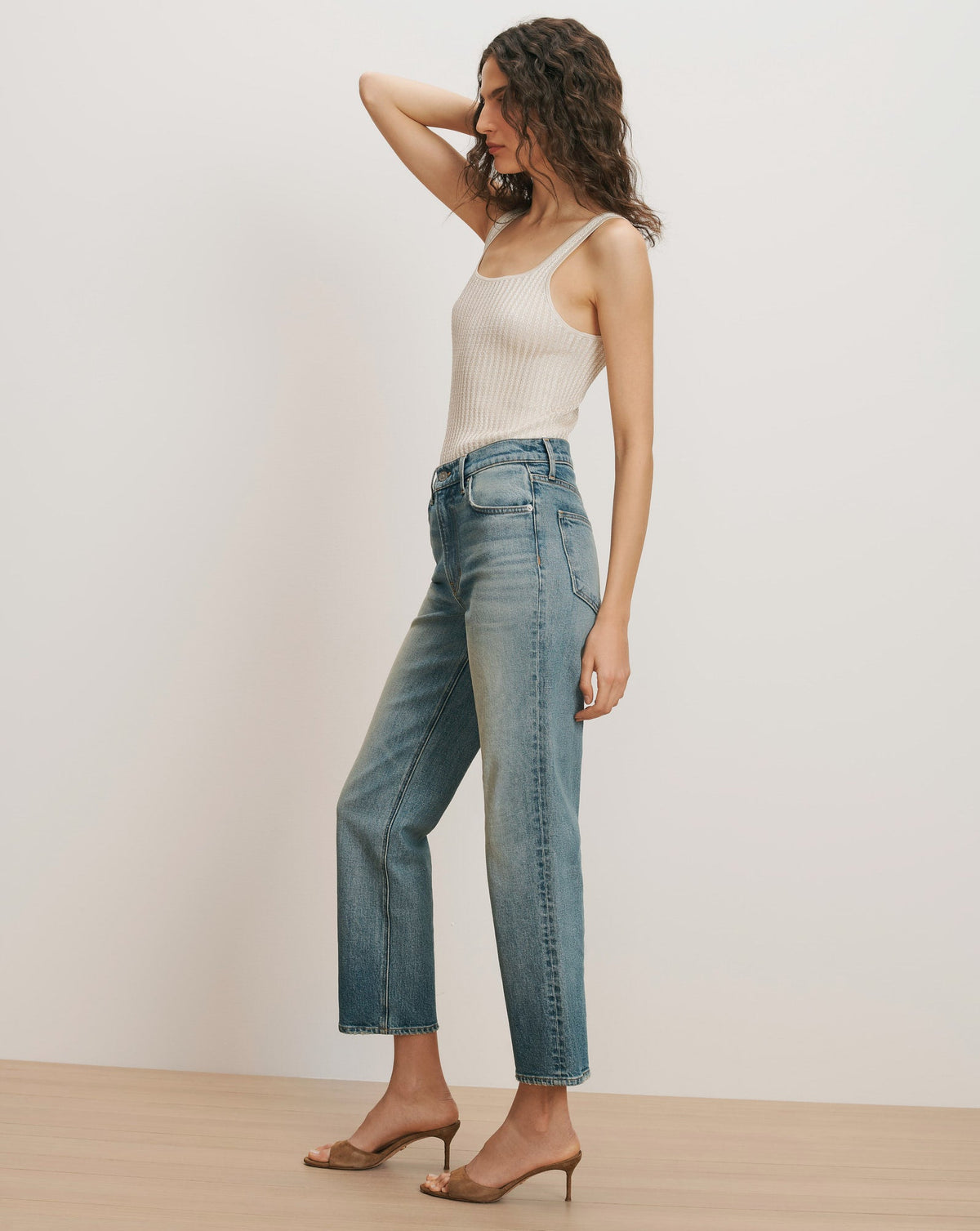 Veronica Beard | Leah Straight-Leg Jean in Light Wash Denim Jaw Drop Jaw Drop