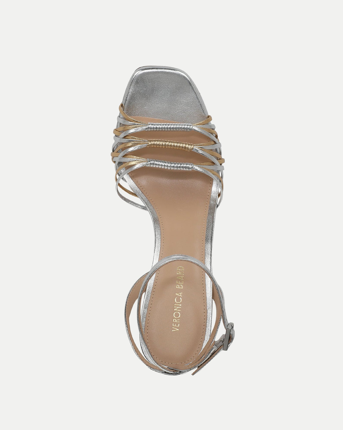 Veronica Beard | Beverlee Platform Sandal in Silver/Pale Gold Silver/Pale Gold
