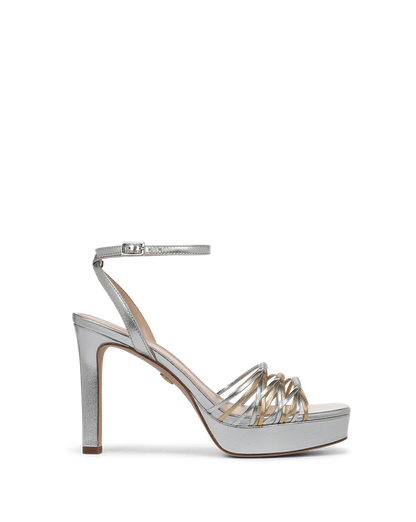 Veronica Beard | Beverlee Platform Sandal in Silver/Pale Gold Silver/Pale Gold