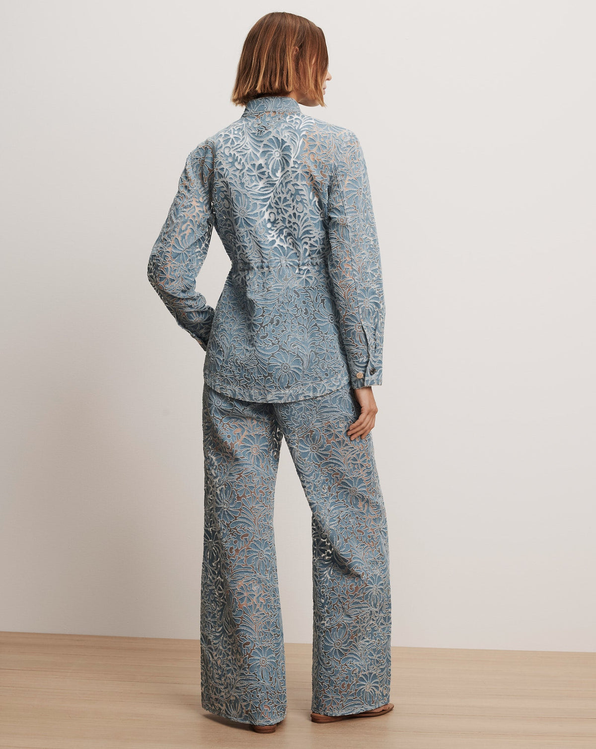 Veronica Beard | Lane Burnout Denim Jacket in Lakeshore Lakeshore
