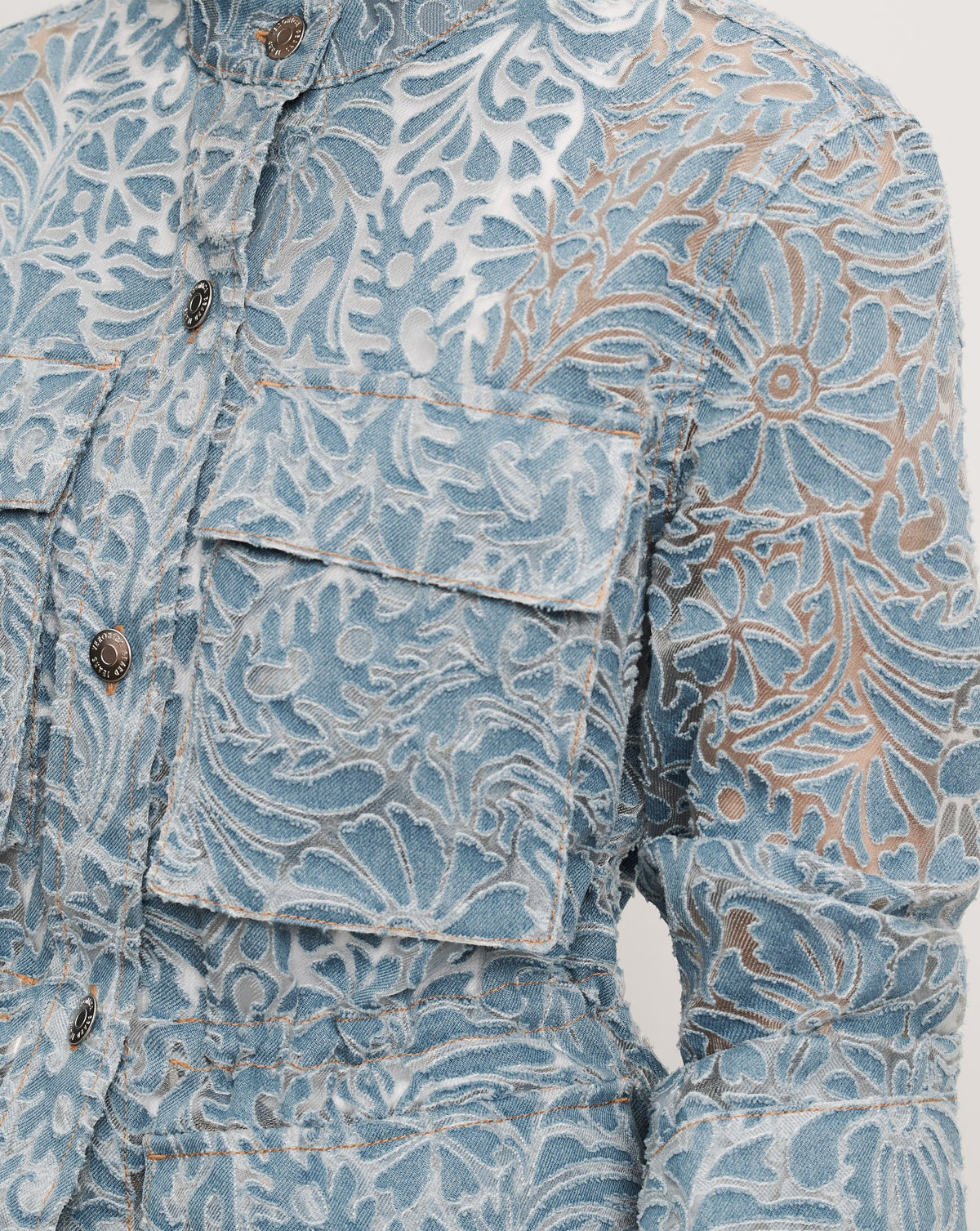 Veronica Beard | Lane Burnout Denim Jacket in Lakeshore Lakeshore