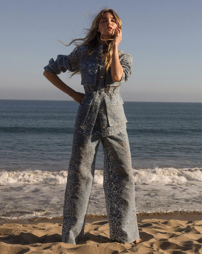 Veronica Beard | Lane Burnout Denim Jacket in Lakeshore Lakeshore