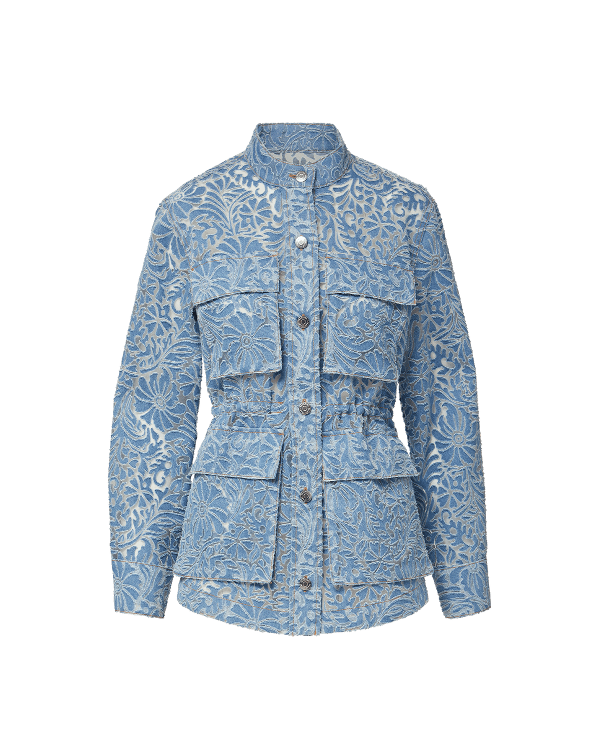 Veronica Beard | Lane Burnout Denim Jacket in Lakeshore Lakeshore