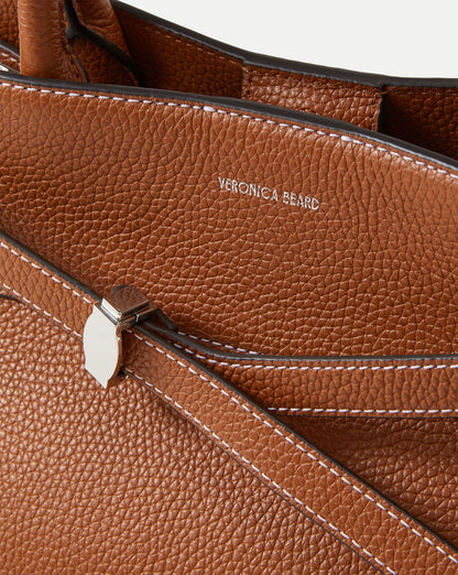 Veronica Beard | Veronica Beard Dash Bag in Tan Leather Hazelwood Hazelwood